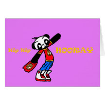 Pillow/ Hip Hip HOORAY Wenskaart