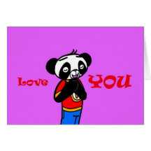 Pillow/ Love YOU Wenskaart