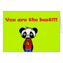 Pillow/ You are the best!!! Wenskaart