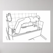 Pilluelo del baño posters