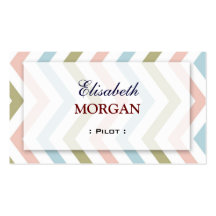 Piloto - Chevron agraciado natural Tarjeta Personal