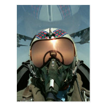 Piloto de la fuerza aérea postales