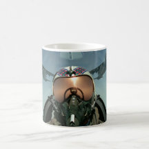 Piloto de la fuerza aérea taza