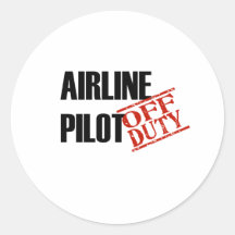 Piloto de la línea aérea etiqueta
