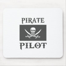 Piloto del pirata alfombrilla de ratón