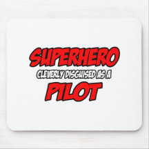 Piloto del super héroe… tapetes de ratones