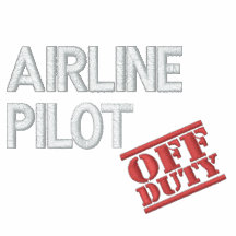 Piloto fuera de servicio de la línea aérea camiseta polo