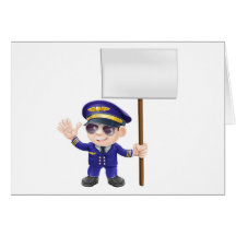 Piloto lindo con el ejemplo del carácter de signo felicitacion 