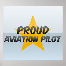 Piloto orgulloso de la aviación poster