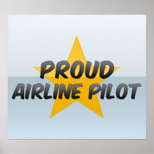Piloto orgulloso de la línea aérea impresiones