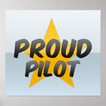 Piloto orgulloso posters