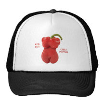 Pimienta de chile candente gorras de camionero