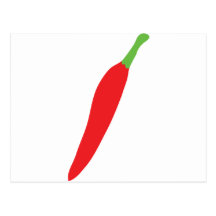 pimienta de chile candente postales