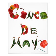Pimientas de chile de Cinco de Mayo Comunicado
