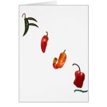 Pimientas de chile de Fiji Felicitación