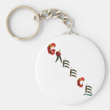 Pimientas de chile de Grecia Llaveros Personalizados