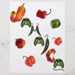 Pimientas de chile de Jamaica Tarjetas Informativas
