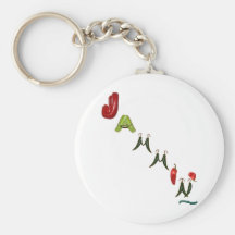 Pimientas de chile de Jammin Llavero Personalizado