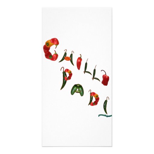Pimientas de chile de Padi de los chiles Tarjetas Fotográficas