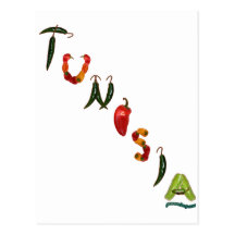 Pimientas de chile de Túnez Tarjetas Postales