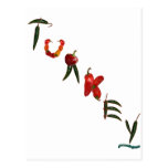 Pimientas de chile de Turquía Tarjetas Postales