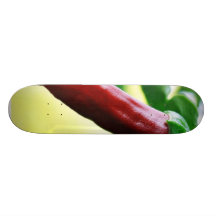 Pimientas de chiles del chile tabla de patinar