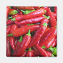 Pimientas del chile picante iman