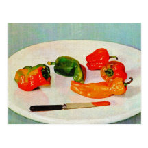 Pimientas del chile picante tarjeta postal