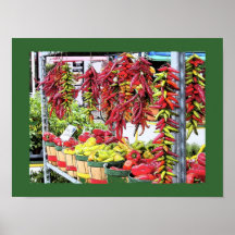 Pimientas en el mercado de la Jean-Garra, Montreal Poster