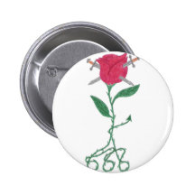 Pin color de rosa enredado
