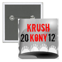 Pin cuadrado del botón de Krush Kony 2012