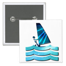 Pin cuadrado Windsurfing del diseño