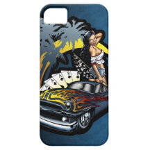 Pin de coche de carreras de Cali Dreamin encima de iPhone 5 Protector