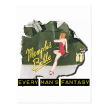 Pin de la belleza de Memphis para arriba Postal