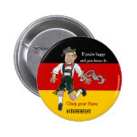 Pin del botón del dibujo animado de Oktoberfest