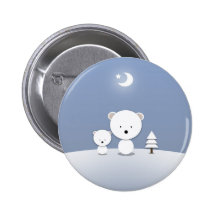¡Pin del día de fiesta de los osos polares de Kawa