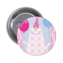 Pin del gato del cumpleaños