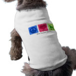 Pin del minuto del amor de la paz camisa de perro