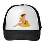 Pin encima del chica gorra
