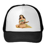Pin encima del chica gorro de camionero