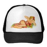 Pin encima del chica gorro de camionero