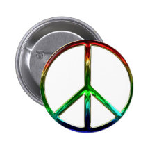 Pin maravilloso del botón del signo de la paz
