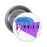 Pin. púrpura del personalizado de la despedida de 