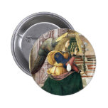 Pin redondo Pinturicchio del botón del ángel del r