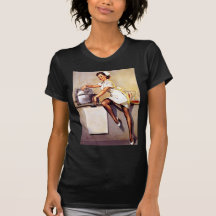 Pin retro de la enfermera de Gil Elvgren del vinta Camiseta