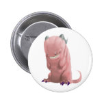 Pin rosado del monstruo del calcetín/botón