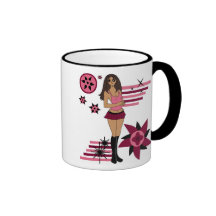 Pin tímido para arriba taza