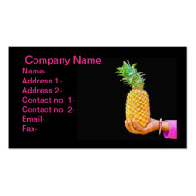 Piña a disposición tarjetas de negocios