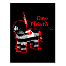pinata del emo tarjeta postal