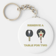 Ping-pong del cuadro dos llavero personalizado